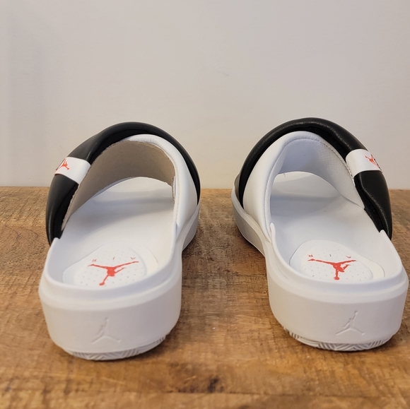 Women's Size 9 Jordan Sophia Slide Slippers 'Black/Off White' (DO8863-100) - Picture 7 of 16